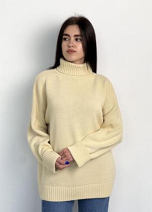 Светр sofia вершковий art knit 5