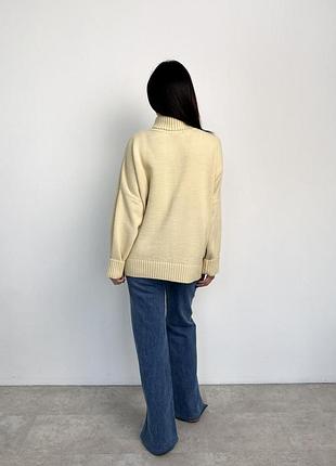 Светр sofia вершковий art knit 6
