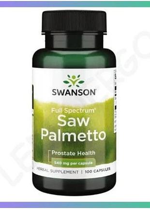 Капсулы saw palmetto 540 мг 100 шт для здоровья простаты поддержка мочеиспускания натуральные добавки sku_dsn_100-22-3394158-20