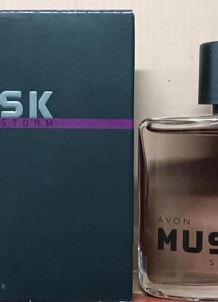 🌩️ мужская туалетная вода avon musk storm — 75 мл