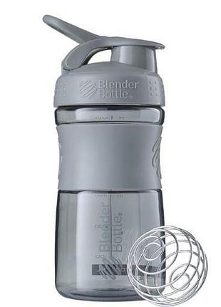 Шейкер спортивный (бутылка) blenderbottle sportmixer flip 20oz/590ml grey