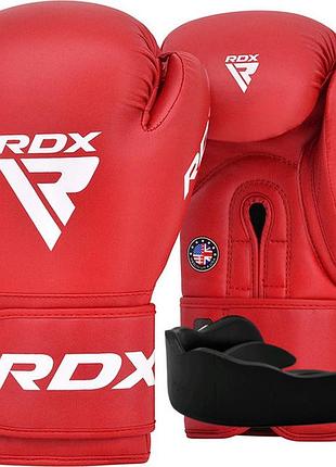 Боксерские перчатки rdx as2 red-10 унций (капа в комплекте)