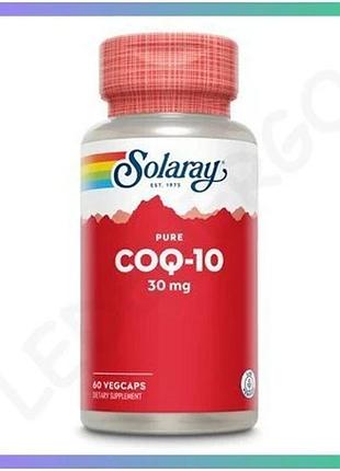 Коензим q10 pure 30мг 60 капсул антиоксидант для серця енергії підтримка здоров'я (ціна за 1 шт.) sku_dsn_2023-10-7977