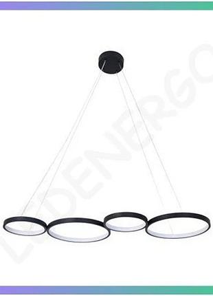 Люстра goldlux flamenco черная 42вт встроенный led-модуль современный стиль освещения sku_gl-331021