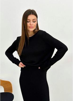 Джемпер чорний jolie art knit