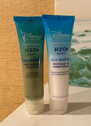 Відновлюючий шампунь та кондиціонер для волосся disney resorts h2o+ beauty sea marine 🌊  набір з 2-х штук