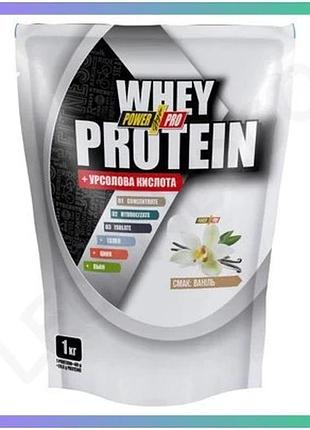 Протеиновый порошок whey protein 1000г ванильный коктейль для набора мышечной массы без сахара sku_dsn_100-12-6017637-20