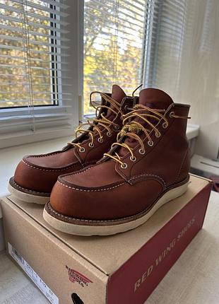 Чоловічі шкіряні черевики red wing classic mov 875