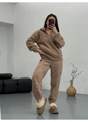 Костюм жіночий теплий хутро тедді