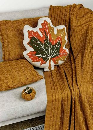 Плед happy fall kosa охра тм прованс 4