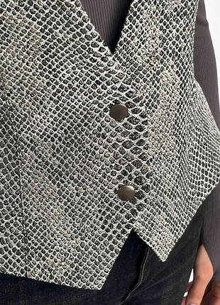 Женский жилет python серый art knit 2