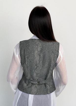 Женский жилет python серый art knit 5