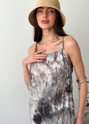 Летнее платье афродита серое art knit 3