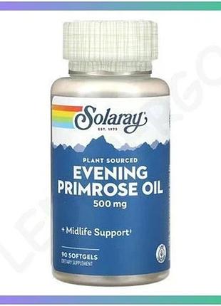 Масло примули вечірньої high potency evening primrose 500мг 90 капсул дієтична добавка для підтримки з sku_dsn_2023-10-6716