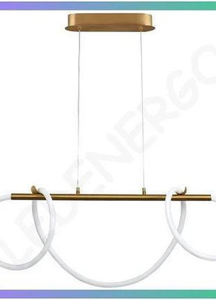 Люстра goldlux emma золотая с led-модулем 38 вт для современного освещения интерьера sku_gl-327987