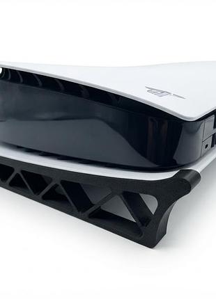 Настольная горизонтальная подставка для ps5 fat disc edition / боковые ножки для консоли пс5 3