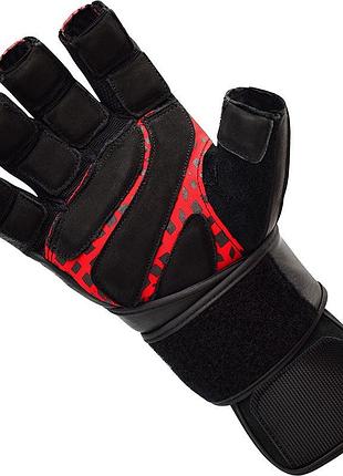 Рукавички для фітнесу rdx l7 micro plus red/black xl 5