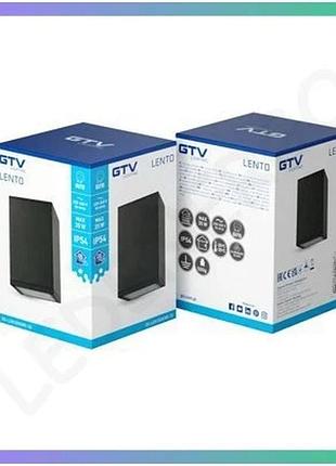 Светильник gtv lento накладной алюминиевый квадратный графит 35w ip54 для потолка освещение sku_oledim_os-len100kwg-30