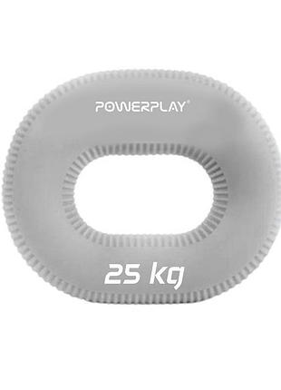 Еспандер кистьовий силіконовий powerplay pp-4336 hand grip large 25 кг. сірий