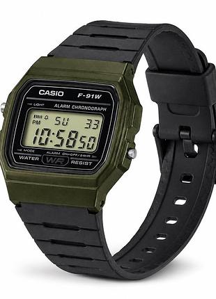 Чоловічий годинник casio f-91wm-3a
