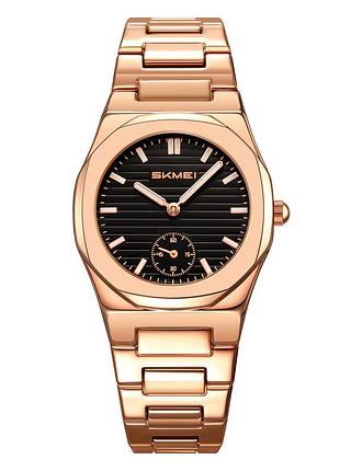 Наручные часы skmei 2681rgbk rose gold-black мужской с металлическим браслетом
