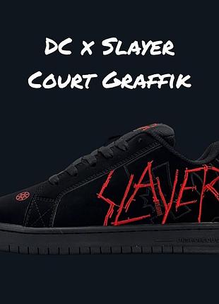 Dc x slayer court graffik black red 5