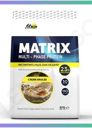 Протеиновый комплекс matrix fitwin 900г крем-брюле для восстановления мышц после тренировки sku_dsn_2024-11-0110