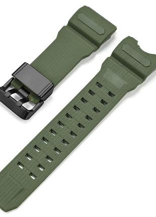 Ремінець для casio g-shock gwg-1000 army green bk