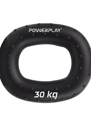 Еспандер кистьовий силіконовий powerplay pp-4337 hand grip hard 30 кг. чорний