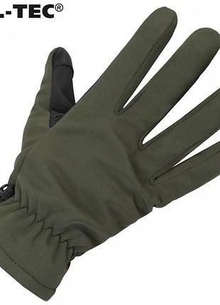 Рукавиці mil-tec softshell thinsulate olive 3