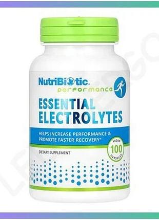 Электролиты nutribiotic 100 капсул добавка для восстановления и улучшения работы мышц sku_dsn_2023-10-5476