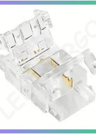 Коннектор для led стрічки smd прямий 8мм з'єднувач для світлодіодної лінії підсвічування ціна за 1 шт. sku_7771398