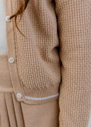 Детская кофта герда бежевая art knit 5