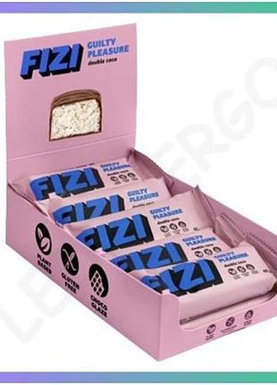 Шоколадный батончик fizi 10х40г двойной кокос кокосовая стружка сладость для перекуса десерт sku_dsn_2022-10-0336