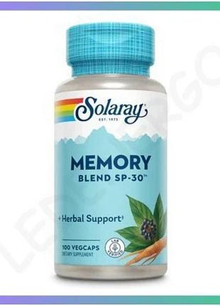 Комплекс рослинних екстрактів memory blend sp-30 100 капсул для підтримки пам'яті та концентрації мозк sku_dsn_2023-10-4423