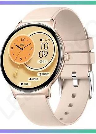 Спортивні годинники modfit business pro pink 36мм з пульсометром і bluetooth для жінок електронний кро sku_aber_1077-0332