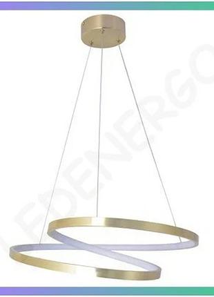 Люстра goldlux zefira золотая современная с led-модулем 40вт для освещения интерьера sku_gl-328052