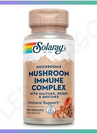 Грибний комплекс для імунітету solaray mushroom immune complex 600mg 100 капсул підтримка імунної сист sku_dsn_2023-10-2127