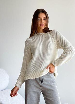 Джемпер кремовый cotton art knit