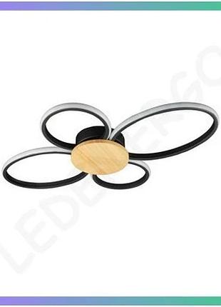 Люстра goldlux sabina черная 38вт встроенный led-модуль для современного интерьера sku_gl-334350
