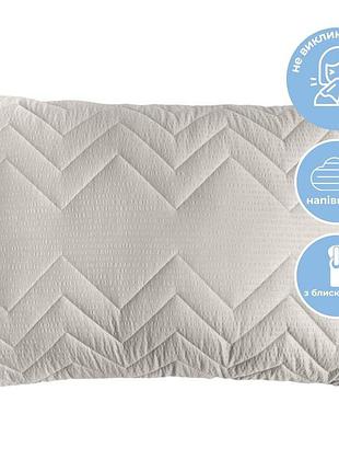 Подушка nordic comfort+ ideia 50х70 см с молнией, антиаллергенная серая