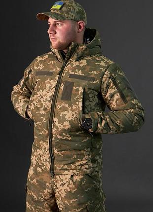 Зимова куртка taslan на omni-heat , піксель зсу