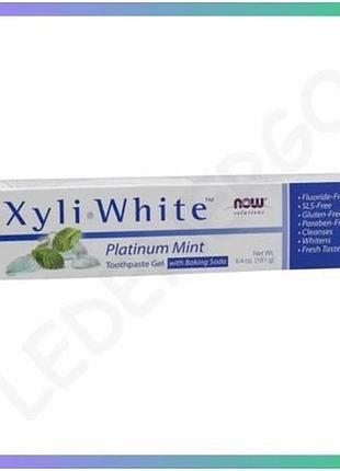 Зубной гель без фтора xyli white 181г мятный для ежедневного ухода за полостью рта освежающий гель для sku_dsn_2022-10-1385
