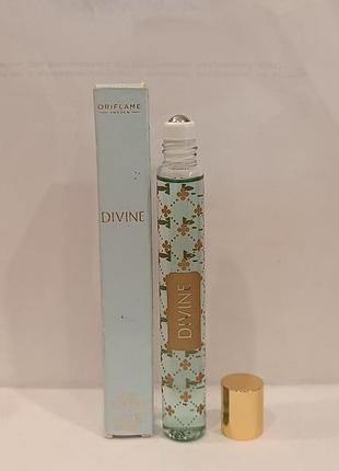 Divine oriflame масляные духи 10 мл — шариковый аппликатор, редкость, женский аромат (раритет) старая версия