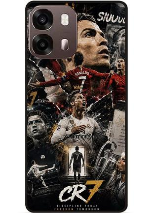 Силиконовый чехол бампер для oppo a6s с рисунком легенда ronaldo роналдо