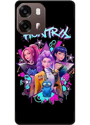 Силіконовий бампер чохол для oppo a6s з малюнком demon hunters k-pop