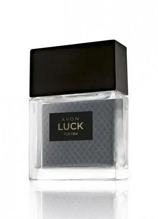 Парфюмерная вода мужская luck for him avon лак 30мл эйвон