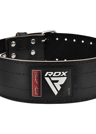 Пояс для пауерліфтингу rdx rd1 шкіряний black xl