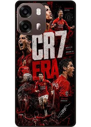 Силиконовый чехол бампер для oppo a6s с рисунком роналдо ronaldo легенда