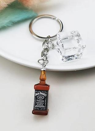 Брелок віскі jack daniels пляшечка брелоки для ключів на рюкзак сумку авто пляшка